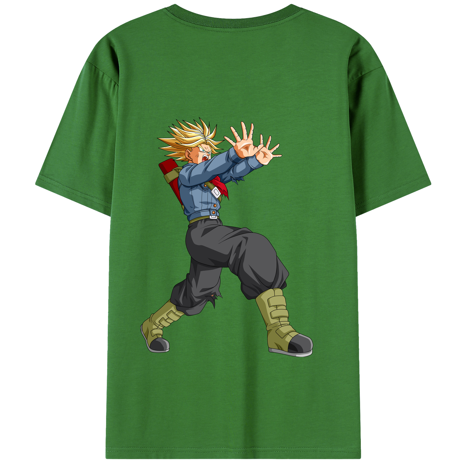 （画像用） ドラゴンボール トランクス（Torankusu）DRAGON BALL Trunks レディース半袖Tシャツ(バックプリント)
